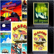 Souvenir Acrylic Fridge Magnet Alabama 2x3"