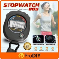 009 Sport Stopwatch Waterproof Digital LCD Timer Counter Accurate Sports Sports Alarm Timer Stop Wat