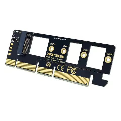 N67R-Expansion Card M.2 NVME SSD to PCIE 3.0 X16/X8/X4 Desktop SSD Adapter Card Support 2230 2242 22