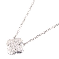 【二手】梵克雅寶 (Van Cleef & Arpels) Pure Alhambra 鑽石項鍊，頸圍 37.5/42 厘米，18K白K金