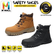 Safety Shoes Medium-Cut Anti-Smashing Anti-Puncture Protective Steel Toe Cap with rotating button - 