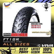 VIVA FT18 FT18R 120/80-16 140/90-15 TUBELESS MOTORCYCLE TYRE TAYAR