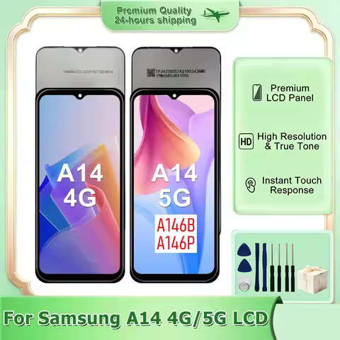 6.6'' IPS For Samsung Galaxy A14 4G LCD Touch Screen Digitizer Assembly For Samsung A14 5G LCD A146B