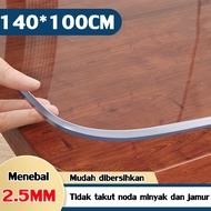 ⭐10 kali ketebalan 2.5MM ⭐Taplak Meja Transparan Bahan Mika Plastik Taplak Meja Makan PVC Transparan