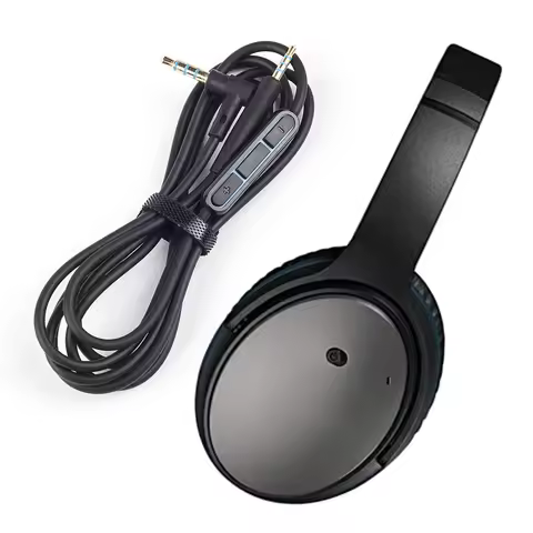 1.4m Audio Cable for Bose QuietComfort QC25/QC25i 2.5mm To 3.5mm with in Line Mic Volume Control Aud