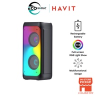 Havit SQ130BT Outdoor Bluetooth Black Speaker with Full Screen RGB Light