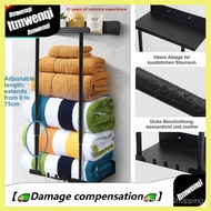 Expandable Storage Rack Towel Rack Bathroom Towel Rack Wall-Mounted Multi-Layer Towel Storage Rack T