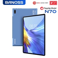 【2024 TOP2】BANOSS N70 Tablet PC 10.1 Inches Android 11 5G WiFi 8800mAh Dual SIM 4G Gaming Online Classroom Meeting for Students 6GB 8GB 10GB RAM 128GB 256GB 512GB ROM