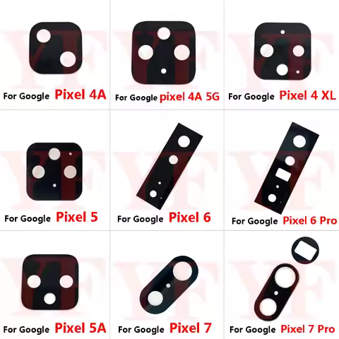For Google Pixel 7 6 6A 5 5A 4 4A XL 3 2 Pro 5G Rear Back Main Camera Lens Glass Frame Cover Holder 
