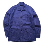 1970s 藍色法國工裝外套 斜紋布 French work jacket