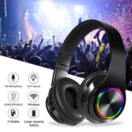 B39 Wireless Bluetooth Headphone Extra Bass Wireless Headset Colorful LED Light Headphones