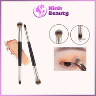 Eye Brush, Soft and Smooth 2-Headed Eye Brush, Professional Eye Makeup Brush