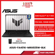 ASUS-FA401K-MRG025W-BLK-INTELAI7-350,32GBR5,1TBGBM.2SSD,RTX50608GBR7,14"WUXGA,W1164,2YRS