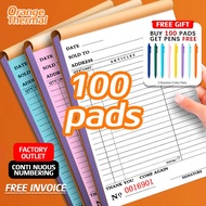 Carbonized receipt invoice commercial receipt official receipt invoice receipt 9X13CM*100