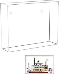 Acrylic Display Case for Lego 21356 River Steamboat Can Be Installed on The Wall Photo Frame (NOT In