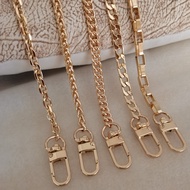 Bag Chain Accessories Golden Iron Diagonal Shoulder Strap Female Leather Metal Replacement DIY bag c