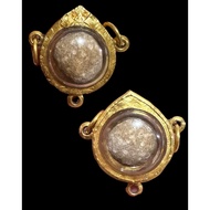 Thai Lanna Amulet Loop Om Real Gold Casing Lp Nuan Wat Pho Baang Ra Maat Lp Parn Nur Phong BE 2497 C