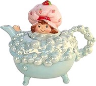 Strawberry Shortcake Tea Time Bath Time Teapot, 18 oz, 8.5"L x 5.625"W x 7"H created by Blue Sky Cla