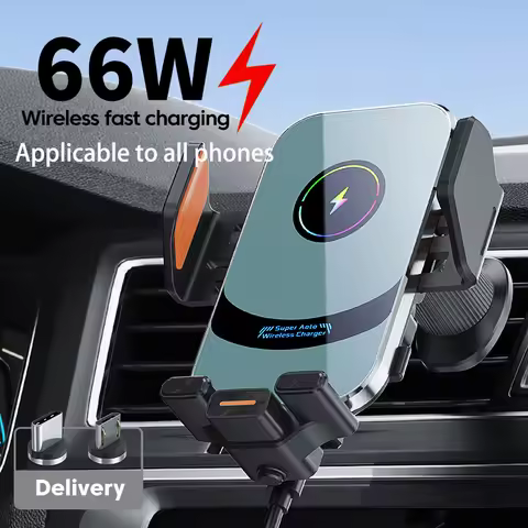 2026 Qi2 66W Car Magnetic Wireless Charger For iPhone 17/11 Fast Charging For Samsung Xiaomi Car Pho