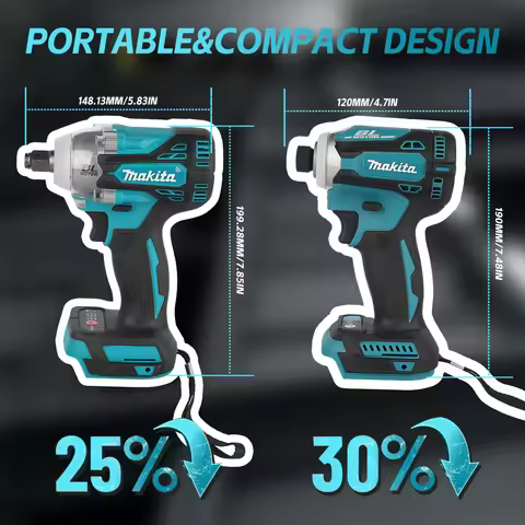 Makita DTW300 Brushless Rechargeable Impact Electric Wrench,DTD171 18V Brushless Impact Screwdriver