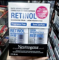 （包順豐櫃/站）Neutrogena Rapid Wrinkle Repair Retinol Regenerating Cream. Double Packs 孖裝 兩瓶套裝 A醇 晚霜