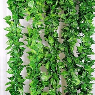 Fake vines, 2.2m (72 leaves) silk leaf vines, ivy vines, grape leaf vines, betel leaf vines, melon l