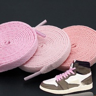 ✐✠﹍ 1Pair Shoelaces 140/160/180cm Fashion Shoelaces Jelly Color Flat Polyester Shoe Laces Cute Pink Elastic Shoe Laces Accessories