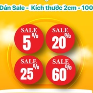 Stamps - Stamps from 5% to 60% - Size 2cm - 100 Stamps (Printed In Song Phuoc)