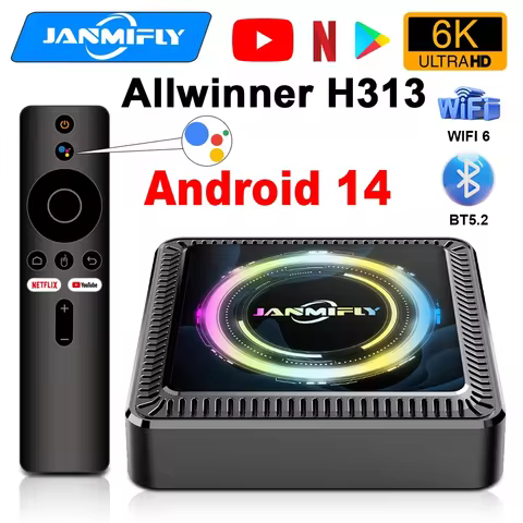 Q7S Android 14 Smart Home Theater TV Box with WIFI 6 Google Assistant Bluetooth 5.2 Streaming Media 