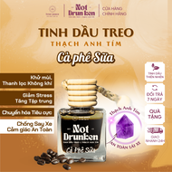 Tinh dầu treo xe Cafe Sữa x Thạch Anh Tím giúp Lái xe An Toàn khử mùi chống say xe INNER PEACE| Treo