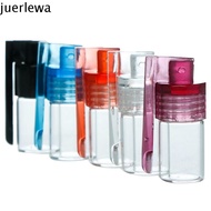 JUERLEWA Glass Bottles, 31mm/15mm Portable Pill Box, Medicine Organizer Multicolor Mini Household Snuff Snorter Bottle Women Men