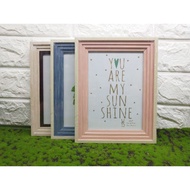 [VS] WOODEN PHOTO FRAME ACETATE COVER PICTURES 5R 5X7 (YY8145 5X7)