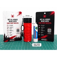 SpiderMan Inhaler Holder Keychain | Portable Inhaler Case | Fits Vicks/POYSIAN & Lipbalm