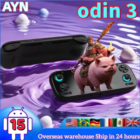 AYN Odin 3 Game Console 6'' 1080P 120Hz AMOLED Screen Handheld With 8000mAh Hall-Effect Joystick/Tri