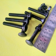 10pcs BAUT MUR CB 5/16 x 2" INCHI / BAUT M8 PANJANG 5CM / BAUT 12 KUNCI 12 HITAM BAUT PAYUNG BUMPER 