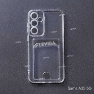 Samsung A35 5G Samsung A55 5G Clear Wallet Card Case Clear/Card Case Clear Card Slot Samsung A35 5G Samsung A55 5G