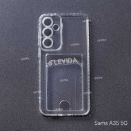 Samsung A35 5G Samsung A55 5G Clear Wallet Card Case Bening / Card Case Clear Card Slot Samsung A35 