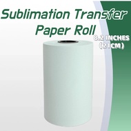 QUAFF 8.2 Inches Sublimation Paper Roll 100gsm Quick Dry Sublimation Transfer Paper