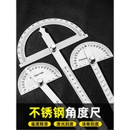 New Protractor Angle Ruler Ruler Ruler Stainless Steel Angle Ruler Woodworking Arc Semicircle Ruler 