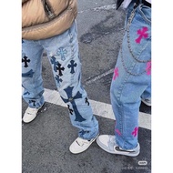 Chrome Hearts jeans for men and women, high quality Chinese version