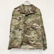 美軍ACU作戰夾克，軍用夾克，多地形迷彩，卡其色，M碼，古著