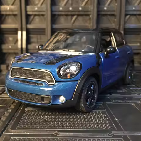 rastar 1:24 BMW mini cooper mini alloy car model static car ornaments steering hood and door can be 