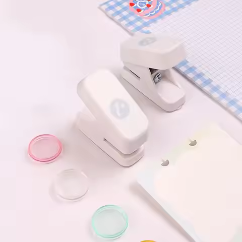 KW-trio Portable Mushroom Hole Puncher Loose-leaf Hole Puncher Disc Ring Binding Cutter T-type Paper