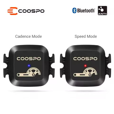 COOSPO Bicycle Speed Cadence Sensor Dual Mode Bluetooth 5.0 ANT+ For Garmin Wahoo Cycling Bike Compu