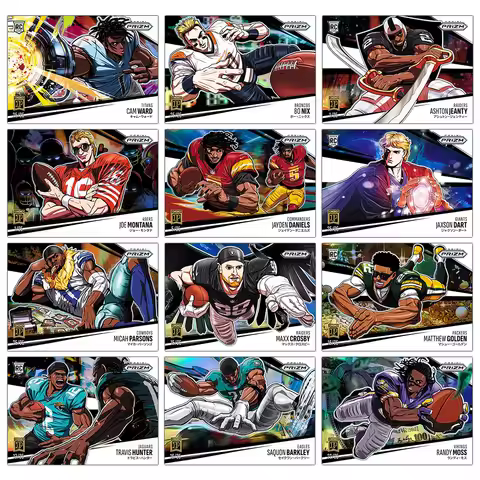 SPORTS DIY homemade manga 2025 JAYDEN DANIELS JOE MONTANA TRAVIS HUNTER RANDY MOSS Holographic Colle