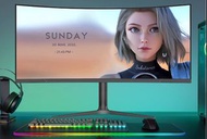 全新34吋大曲面21:9准4K 165Hz電競/升降旋轉/可分屏/內置喇叭/3440x1440顯示器/一年保養只換不修