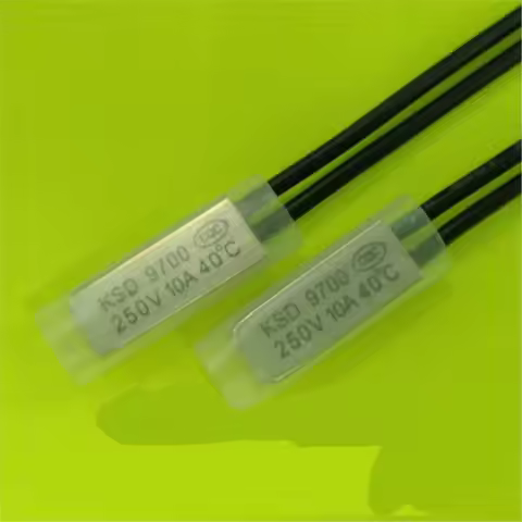 10 pcs 2500W Thermal Switch Ksd9700 45 Degrees Normally Open 10A/250V High Power Thermal Protector T