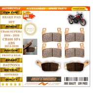 HONDA CB400 SUPER 4 04-20 BRAKE PADS SINTERED STREET BIKE LONG LASTING QUALITY