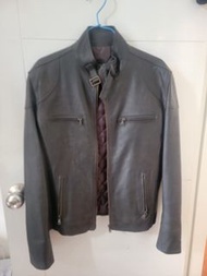 全新! VERA PELLE 意大利真皮外套 M碼