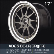 AD 17 inch 7.5JJ/8.5JJ 4X100 4X114.3 / 5X114.3 ET35/38 ORI CAR SPORT RIMS WHEELS AD25